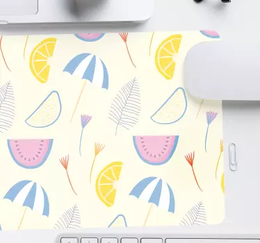Mouse pad textura elementos brillantes de verano - TenVinilo