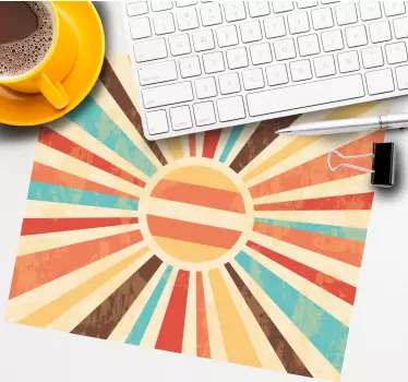 Mouse pad textura elementos de sol radiante - TenVinilo