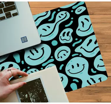 Mouse pad textura elementos de sonrisas alegres - TenVinilo