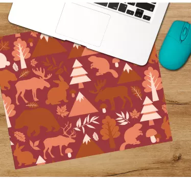 Mouse pad textura elementos inspirados en la naturaleza - TenVinilo