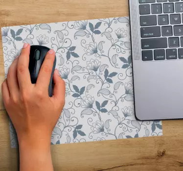 Mouse pad textura emblema torbellino botánico - TenVinilo