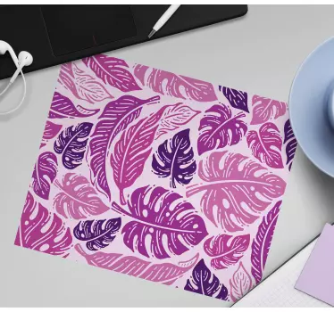 Mouse pad textura estampado botánico frondoso - TenVinilo