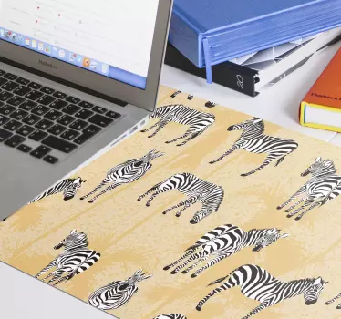 Mouse pad textura estampado de cebra - TenVinilo