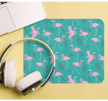 Mouse pad textura estampado de flamenco tropical - TenVinilo