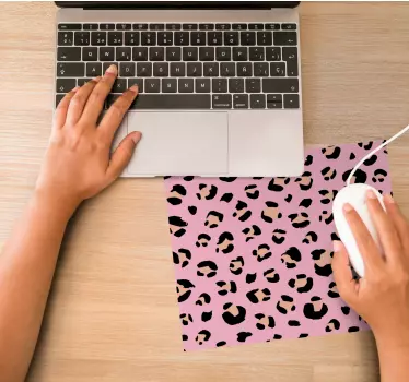 Mouse pad textura estampado de leopardo elegante - TenVinilo