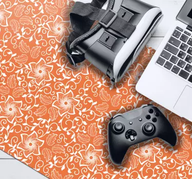Mouse pad textura estilo de impresión botánica - TenVinilo
