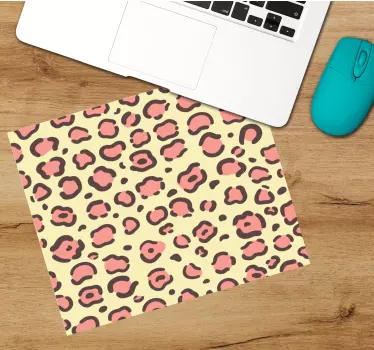 Mouse pad textura estilo leopardo - TenVinilo