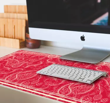 Mouse pad textura floral elegante - TenVinilo