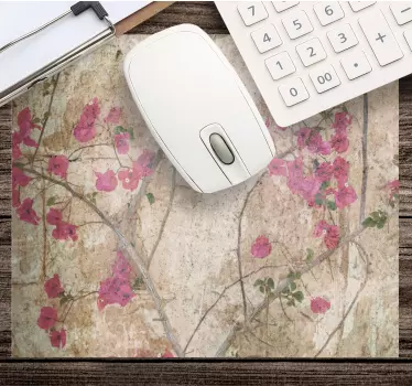 Mouse pad textura florales en floración - TenVinilo