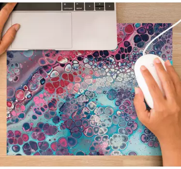 Mouse pad textura fluido colorido - TenVinilo