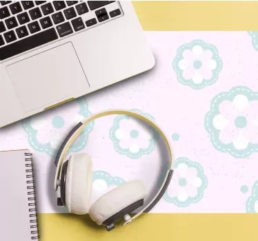 Mouse pad textura fondo floral - TenVinilo