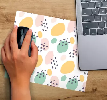 Mouse pad textura formas abstractas vibrantes - TenVinilo