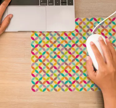 Mouse pad textura formas angulares vibrantes - TenVinilo