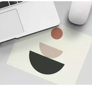 Mouse pad textura formas circulares abstractas - TenVinilo