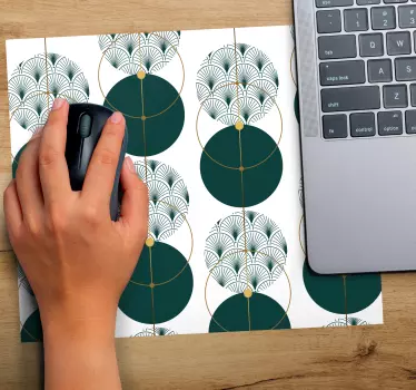 Mouse pad textura formas circulares geométricas - TenVinilo