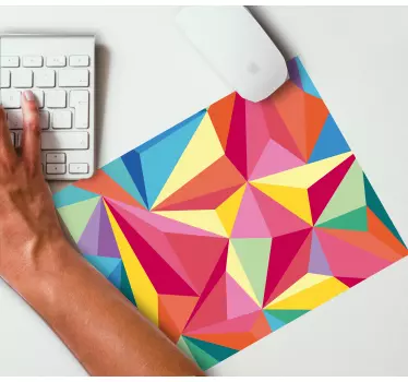 Mouse pad textura formas geométricas coloridas - TenVinilo