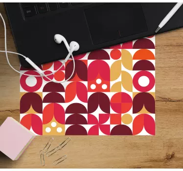 Mouse pad textura formas geométricas vivas - TenVinilo