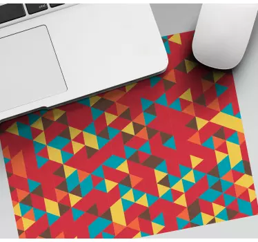 Mouse pad textura geometría vibrante y colorida - TenVinilo