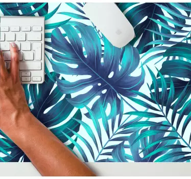 Mouse pad textura hoja tropical - TenVinilo