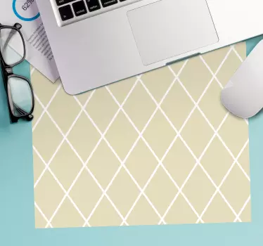 Mouse pad textura líneas geométricas blancas - TenVinilo