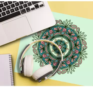 Mouse pad textura mandala floral intrincado - TenVinilo