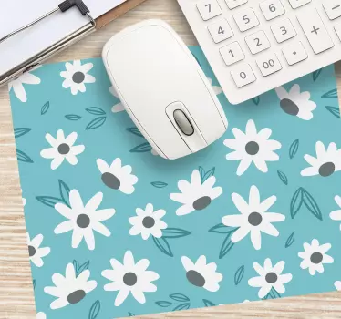 Mouse pad textura mezcla de patrones florales - TenVinilo