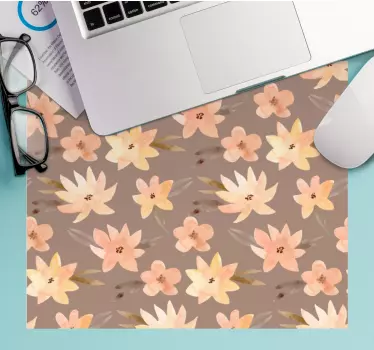 Mouse pad textura mezcla floral de colores - TenVinilo