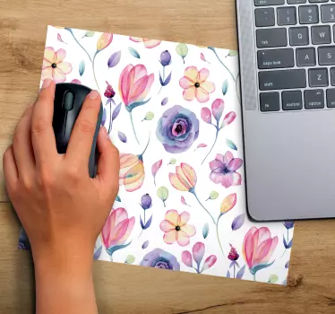 Mouse pad textura motivo botánico creación - TenVinilo