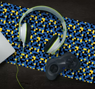 Mouse pad textura motivo geométrico colorido - TenVinilo