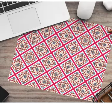 Mouse pad textura motivo geométrico multicolor - TenVinilo
