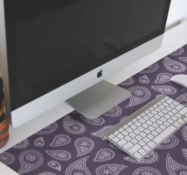 Mouse pad textura motivo paisley intrincado - TenVinilo