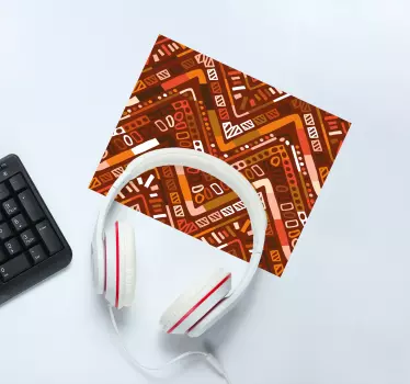Mouse pad textura motivo zigzag geométrico - TenVinilo