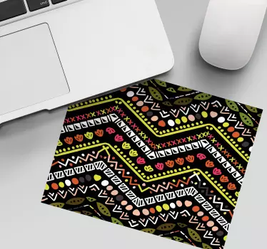 Mouse pad textura motivo zigzagueante vibrante - TenVinilo