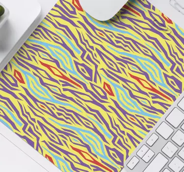 Mouse pad textura olas abstractas coloridas - TenVinilo
