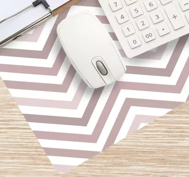 Mouse pad textura patrón a rayas en chevron - TenVinilo