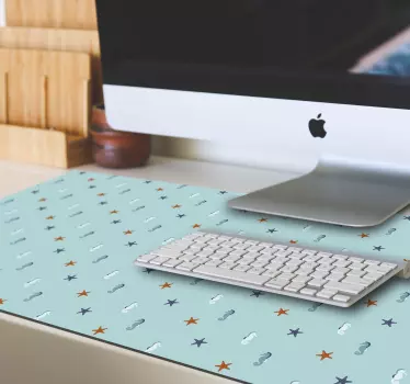 Mouse pad textura patrón de caballito de mar y estrella - TenVinilo