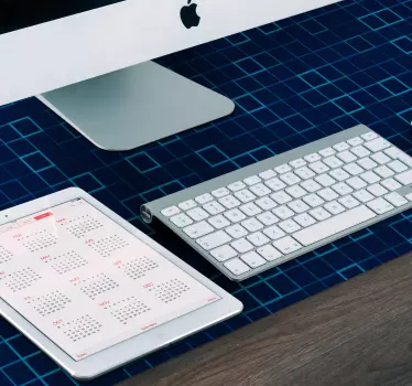 Mouse pad textura patrón de cuadrícula geométrica - TenVinilo