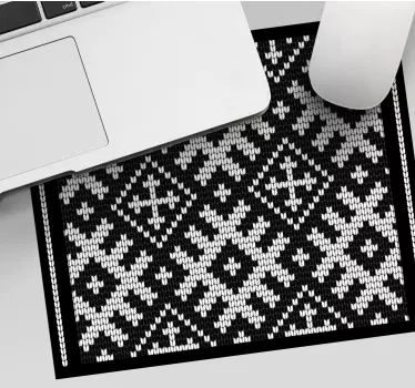 Mouse pad textura patrón de tejido geométrico - TenVinilo