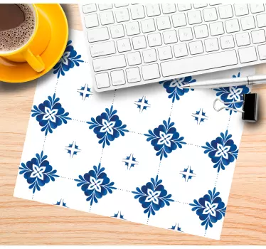 Mouse pad textura patrón floral - TenVinilo