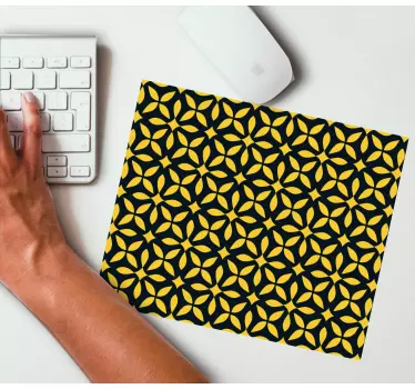 Mouse pad textura patrón geométrico dorado - TenVinilo