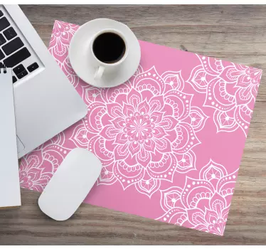 Mouse pad textura patrón mandala floral - TenVinilo