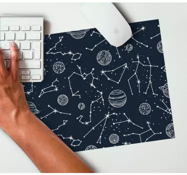 Mouse pad textura patrones celestiales - TenVinilo