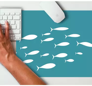 Mouse pad textura patrones de peces nadando - TenVinilo