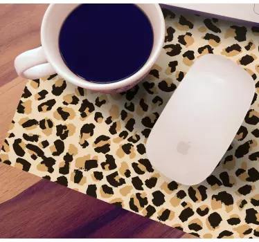 Mouse pad textura piel de leopardo - TenVinilo