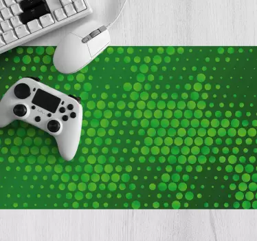 Mouse pad textura puntos verdes brillantes - TenVinilo
