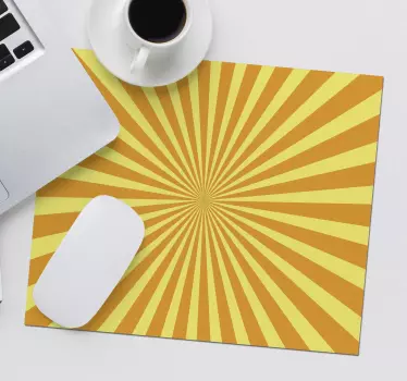 Mouse pad textura rayas amarillas radiantes - TenVinilo