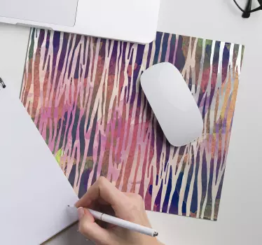 Mouse pad textura rayas coloridas - TenVinilo