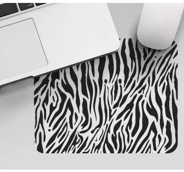 Mouse pad textura rayas de cebra elegantes - TenVinilo