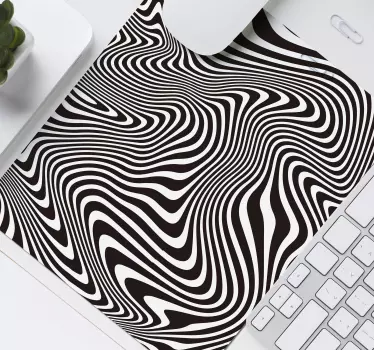 Mouse pad textura rayas distorsionadas - TenVinilo