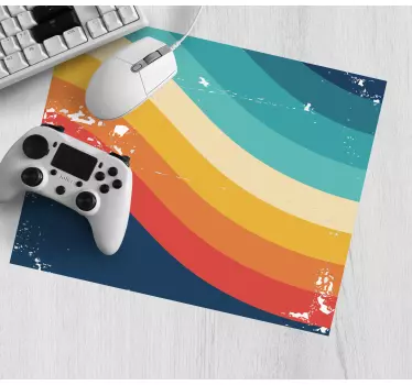 Mouse pad textura rayas onduladas coloridas - TenVinilo